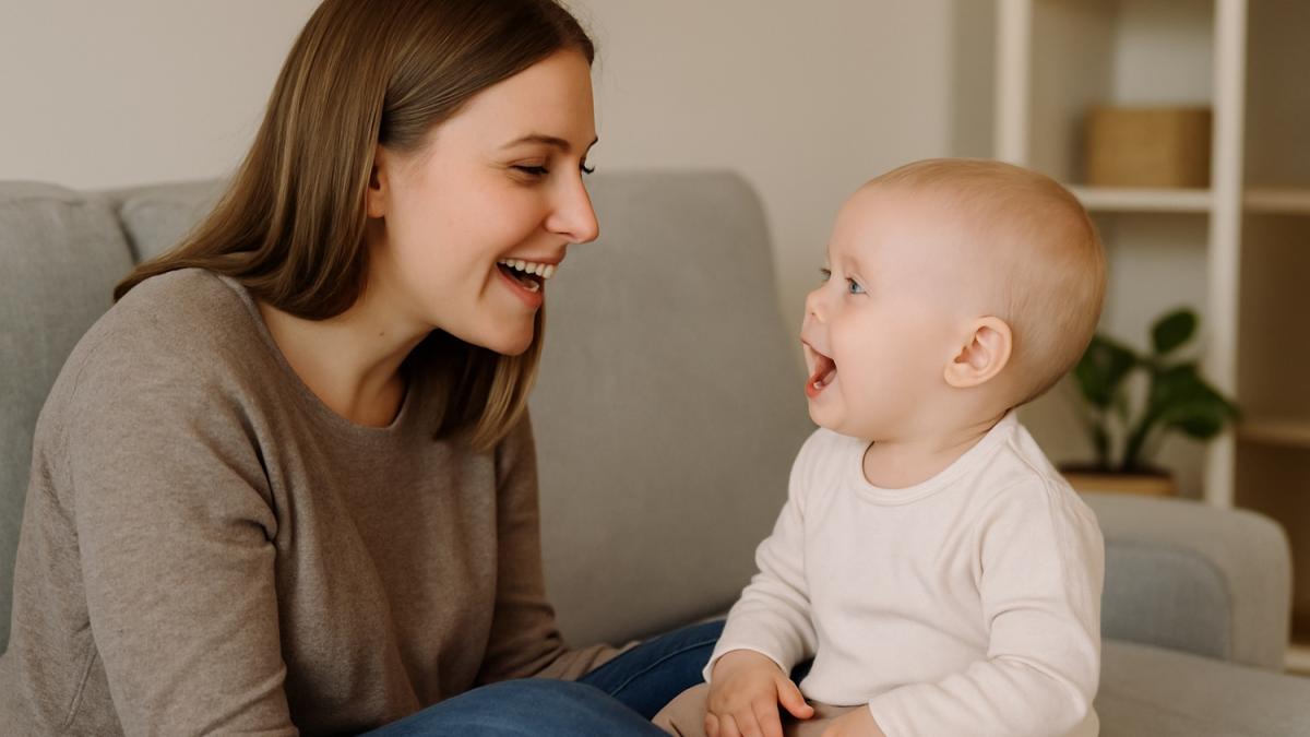 Мама разговаривает с малышом