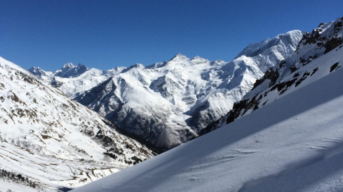 Вид с горы Эльбрус