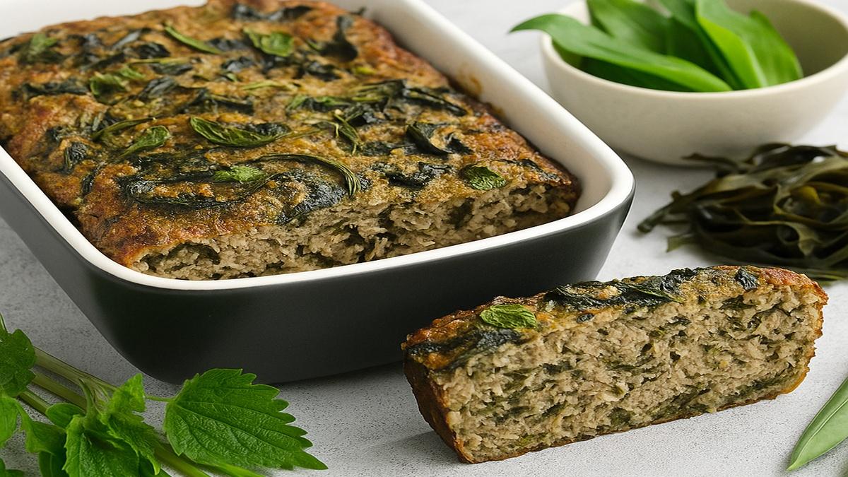 Мясная запеканка с водорослями и дикоросами