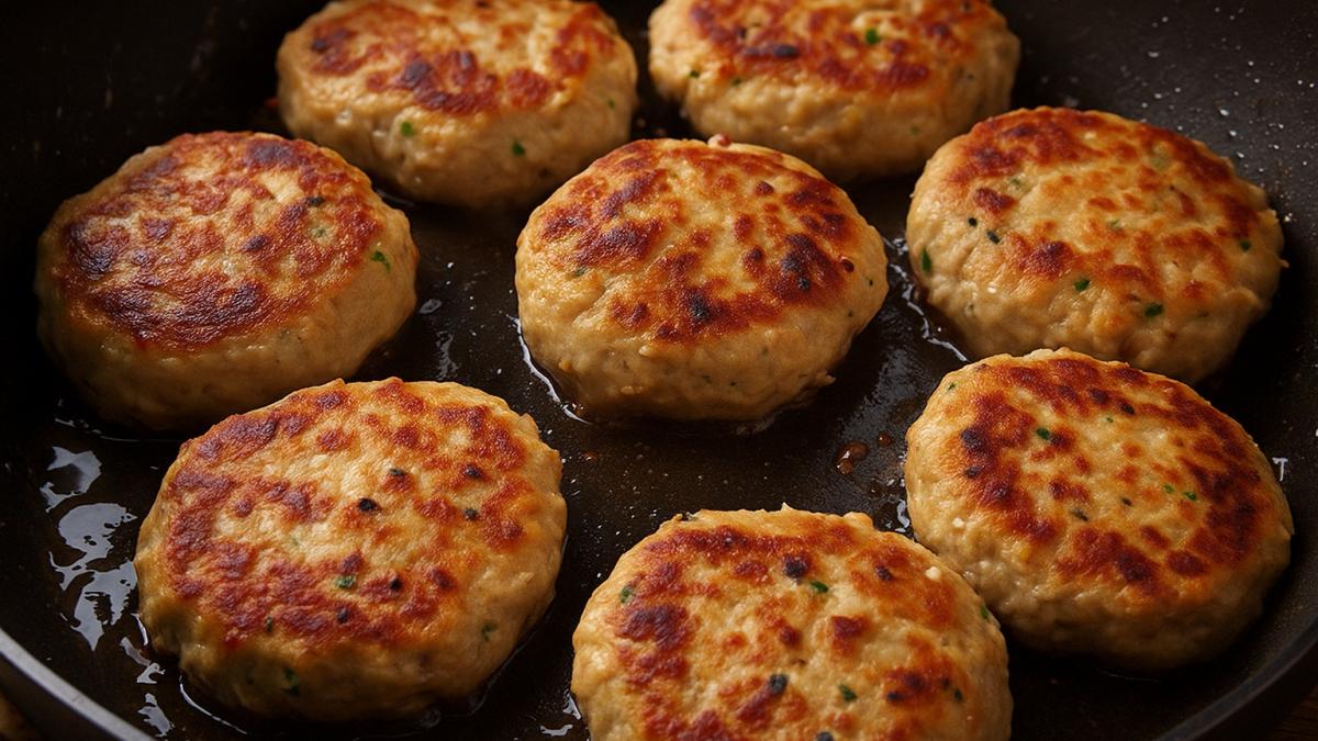 Котлеты из индейки с овсяной мукой