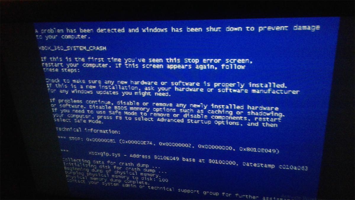 Синий экран смерти Windows