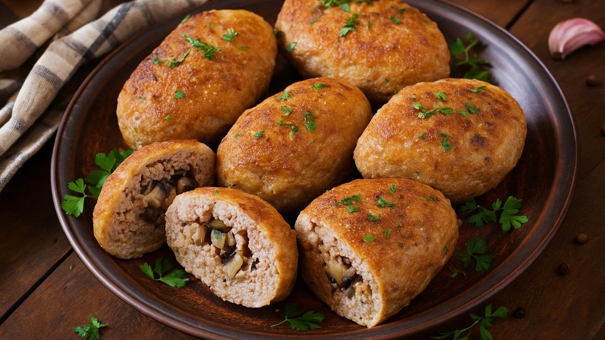 Мясные зразы с грибами Мясные зразы с грибами