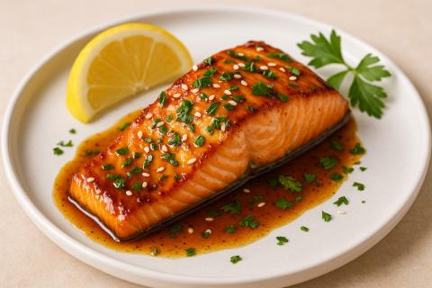 Лосось маринуют в кунжутной пасте 20–30 минут — повара