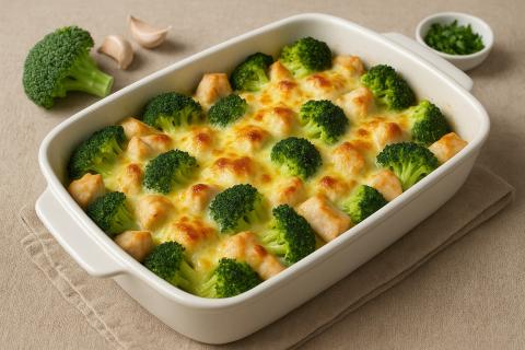 Диетологи отмечают, что запеканка с курицей и брокколи сочетает белковую насыщенность и лёгкость овощей