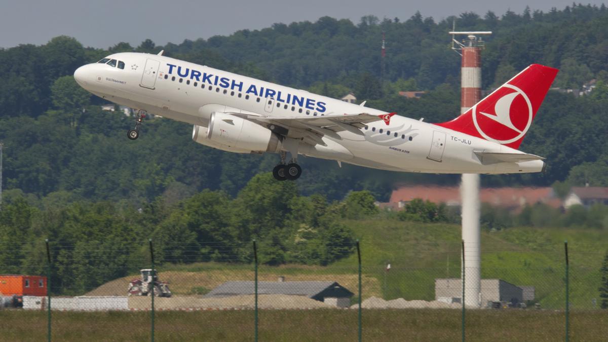 Airbus A319-132 турецких авиалиний Airbus A319-132 турецких авиалиний