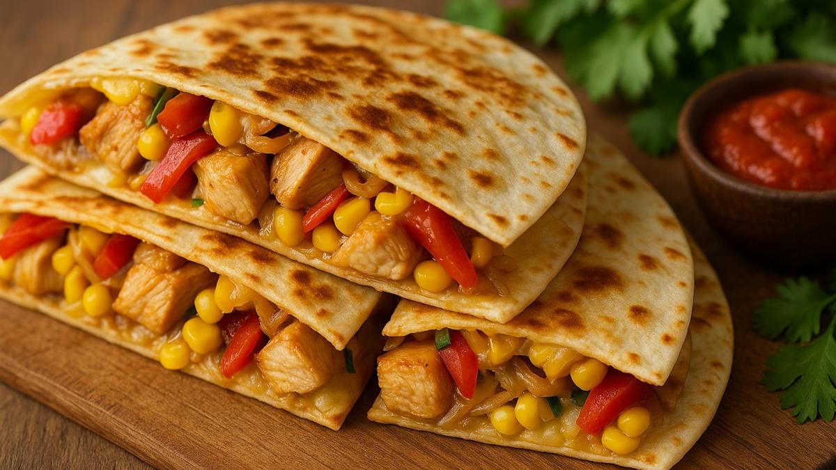 Кесадилья с курицей