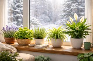 Зимой комнатные растения замедляют рост из-за нехватки света — Сад и Дом