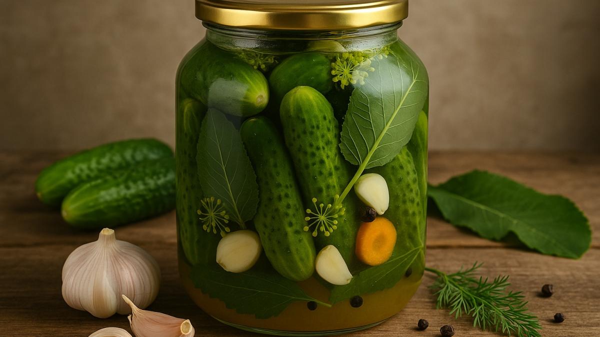 Огурцы хрустящие в медовом рассоле