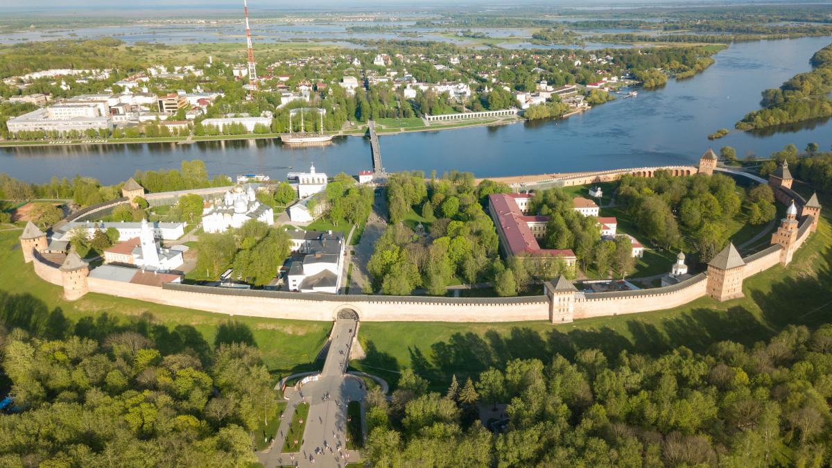 Великий Новгород, Кремль сверху