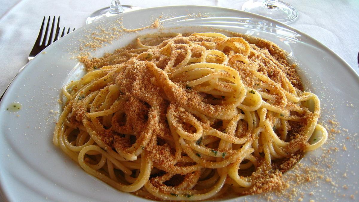 Спагетти с анчоусами Спагетти с анчоусами