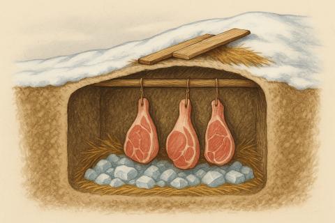 Историки кулинарии: ледяные ямы были главным способом хранения мяса до появления холодильников
