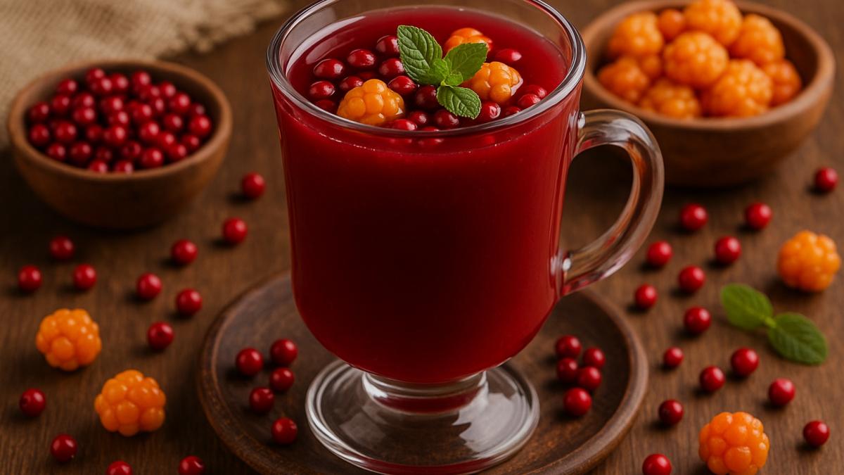 Кисель из брусники и морошки Кисель из брусники и морошки