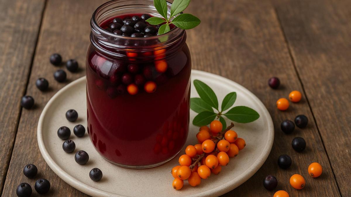 Компот из черёмухи и облепихи Компот из черёмухи и облепихи