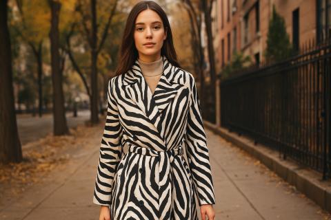 Vogue назвал зебровый принт главным трендом осени 2025 года в стиле calm wild