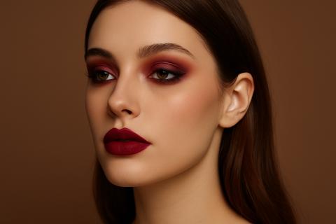 Все оттенки винного: макияж в императорском цвете снова захватил подиумы и зеркала