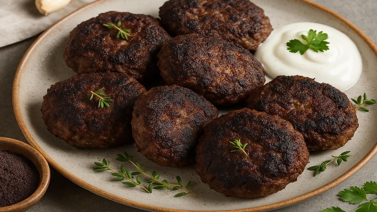 Котлеты из ягнёнка с черёмуховой панировкой Котлеты из ягнёнка с черёмуховой панировкой