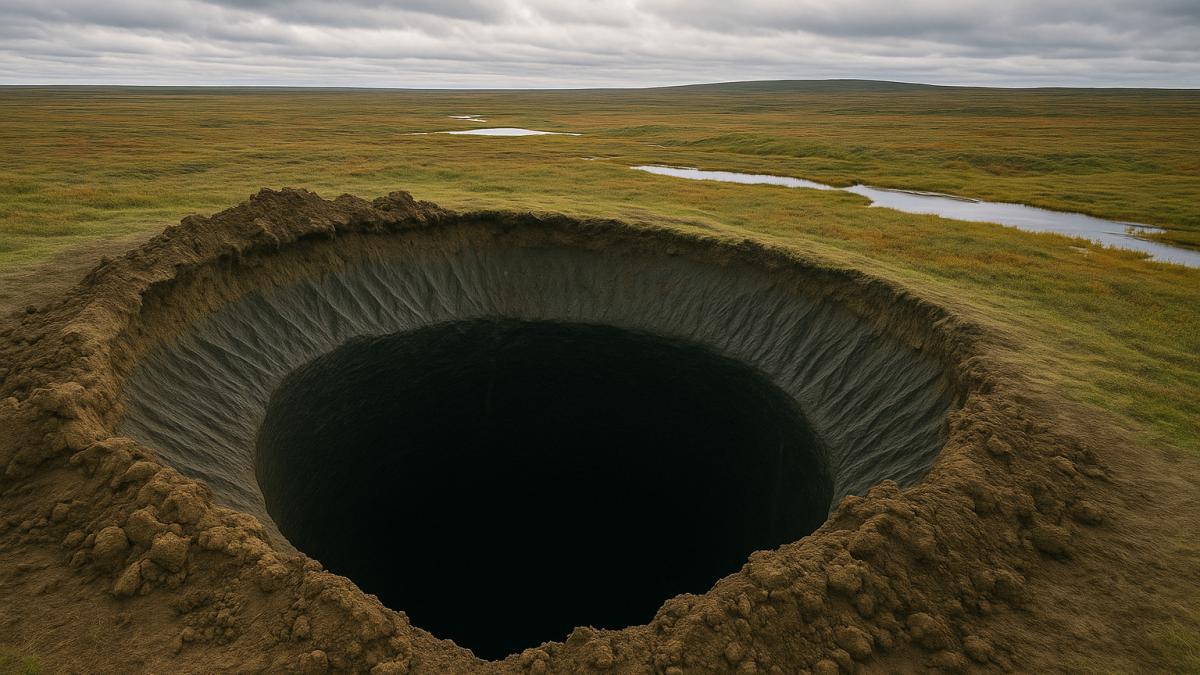 Метановые кратеры Ямала