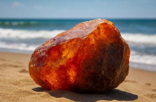 В Калининградской области добыли янтарь весом более 2 килограммов