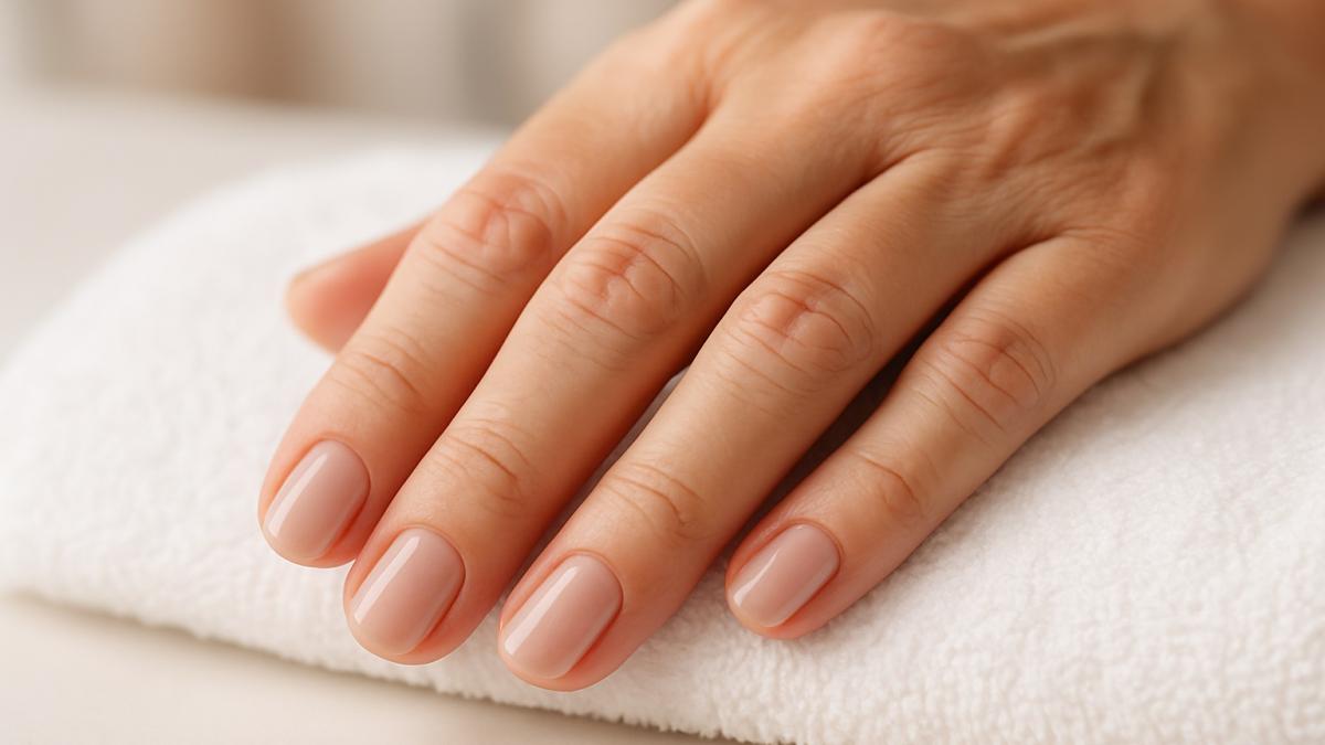 Нюдовый маникюр для женщин 45+