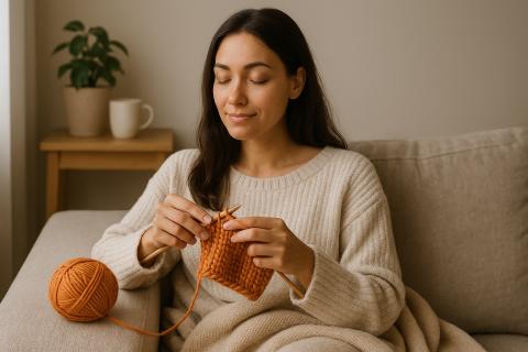 Варежки из детства и шарф, как объятие: почему вязание возвращает покой